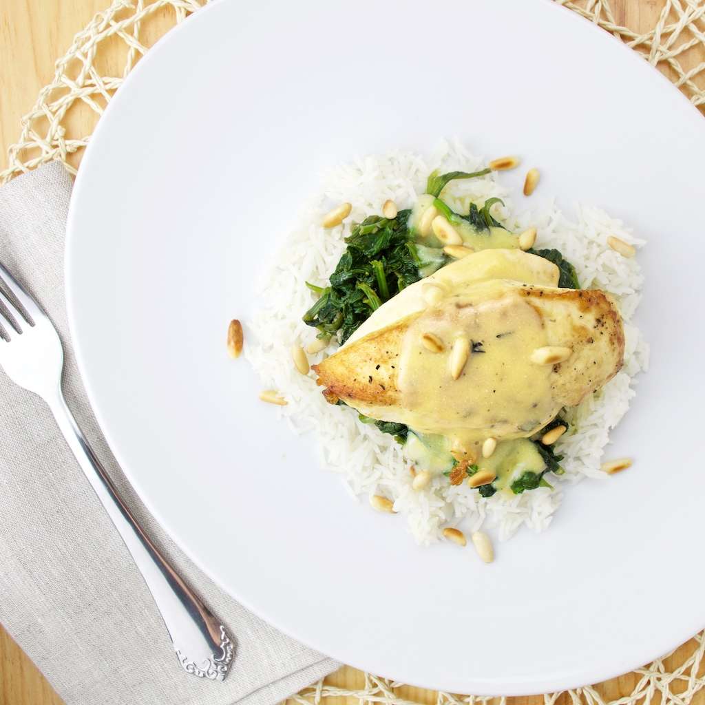 Healthy Chicken Florentine