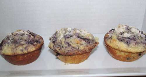 Blueberry Muffins w/ Lemon Sugar Topping~Crazy Cooking Challenge