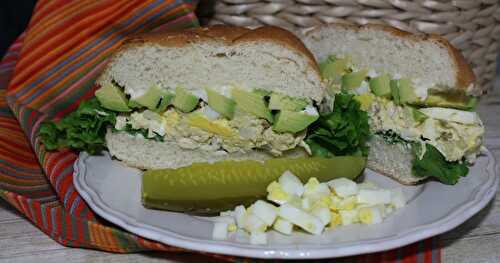 Chicken and Egg Salad Sandwich / #SundaySupper