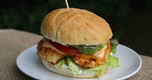 Chipotle Chicken Sandwich / #SundaySupper