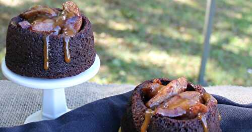 Chocolate Brownie Bowl w/ Caramelized Apples / #Choctoberfest