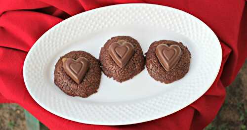 Chocolate Caramel Cookies for Valentines Day!
