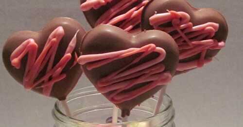 Chocolate Heart Lollipops!