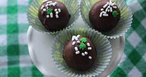 Chocolate Irish Cream Truffles / St. Patrick's Day