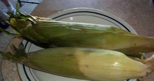 Corn on the Cob~ It's our side dish!