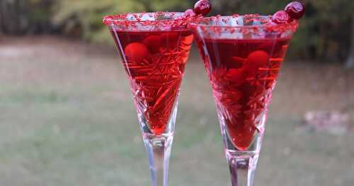 Cranberry Champagne Cocktail / #SundaySupper