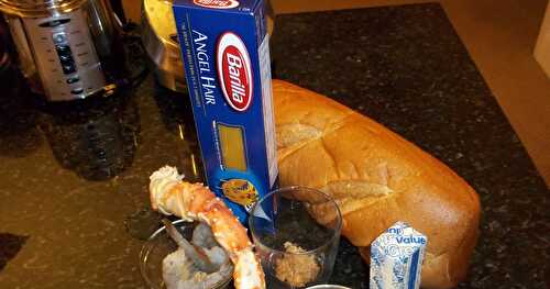 Day 2 ~ Seafood Scampi for 2