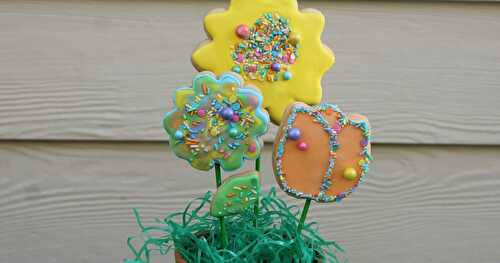 Flower Pot Spring Cookies / #SpringSweetsWeek