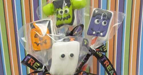 Halloween Creatures Marshmallow Pops!