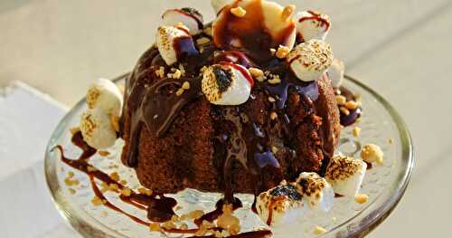 Nutty Chocolate Banana Bundt Cake/#BundtBakers