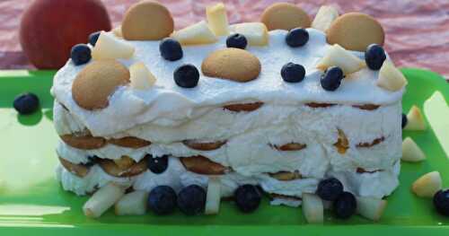 Peachy Blueberry Icebox Cake / #FarmersMarket