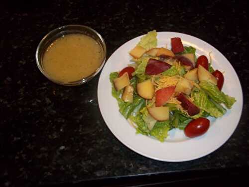 Peachy Garden Fresh Salad w/ Champagne Vinaigrette