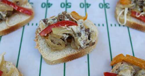 Philly Steak Appetizer /  #FootballFoods