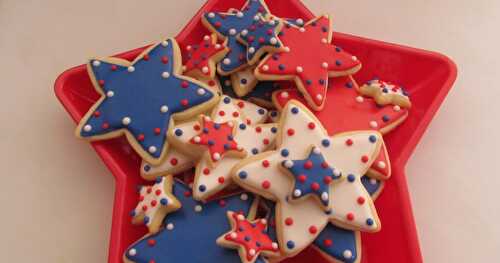 Red, White and Blue Star Cookies!