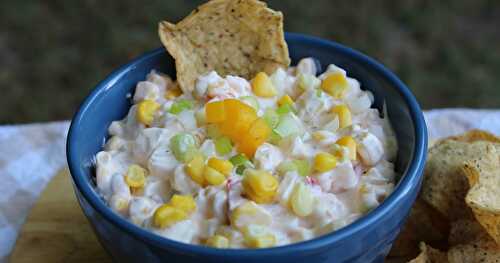 Roasted Corn Dip / #TasteCreations