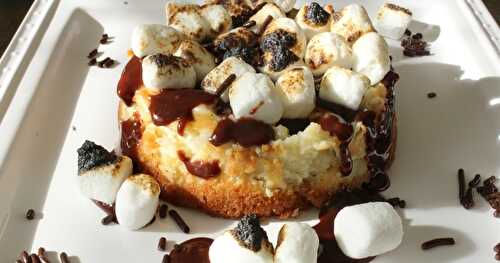 S'mores Cheesecake / #SundaySupper