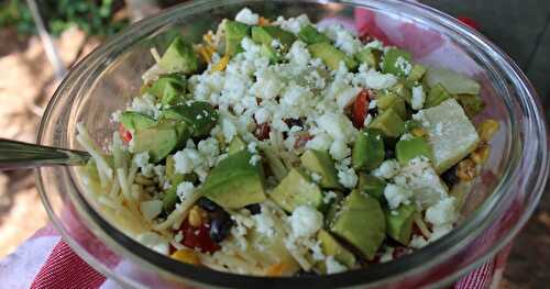 Southwestern "Cactus Needle" Pasta Salad / #CookoutWeek