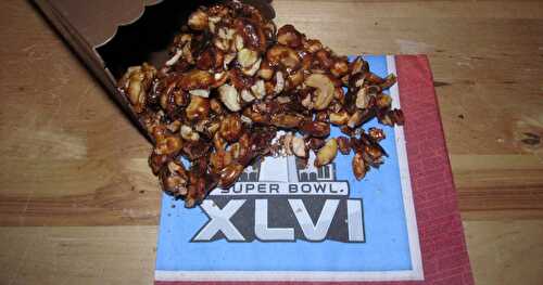 Super Bowl Treats and Eats~Carmelized Cashews