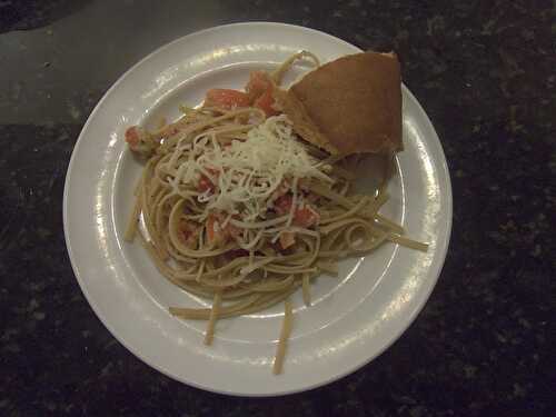 Tomato and Pesto Whole Grain Linguine