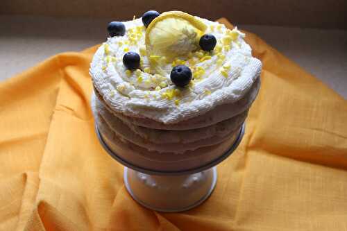 Lemon Blueberry Tortilla Layer Cake