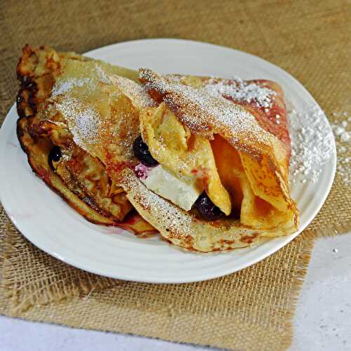 English Pancake Recipe with Cherries
