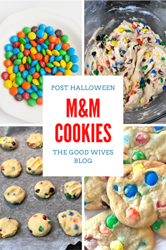 Post Halloween M&M Cookies