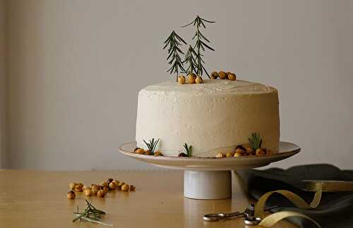 Xmas scented cake with fluffy vanilla buttercream