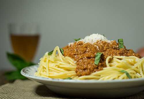 Mom’s spaghetti Bolognese
