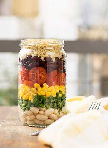 Quinoa and bean lunch salad