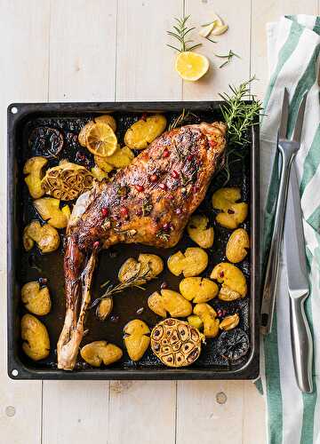 Greek slow roasted goat (or lamb) leg