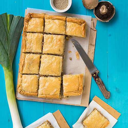 Mediterranean minced meat phyllo pie (Kimadopita)