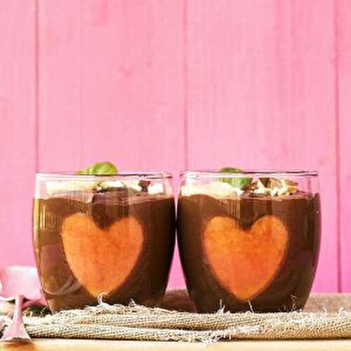 Almond milk & chocolate vegan mousse 2 ways