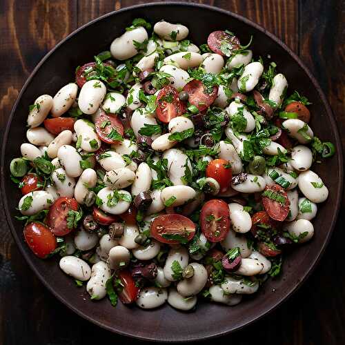 Giant white bean (lima bean) salad recipe