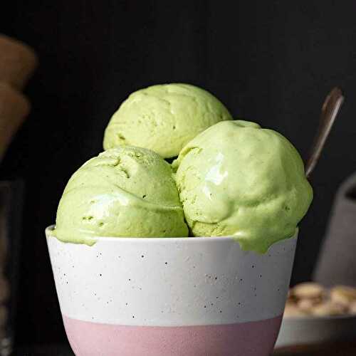 Real Pistachio ice cream (Best no-churn recipe!)