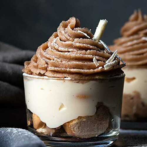 Simple Mont Blanc (chestnut dessert)