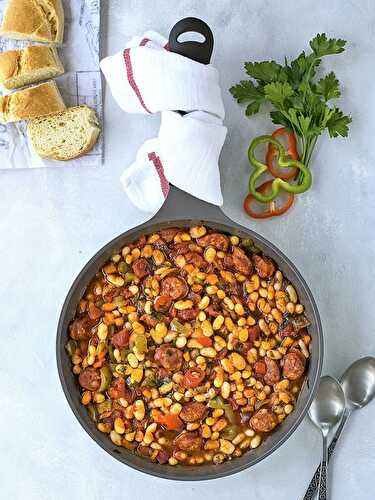 Spanish beans with chorizo