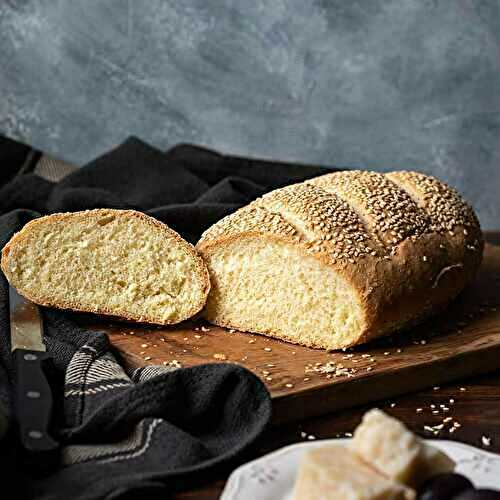 Greek Village Bread Recipe (Horiatiko psomi) 🥖