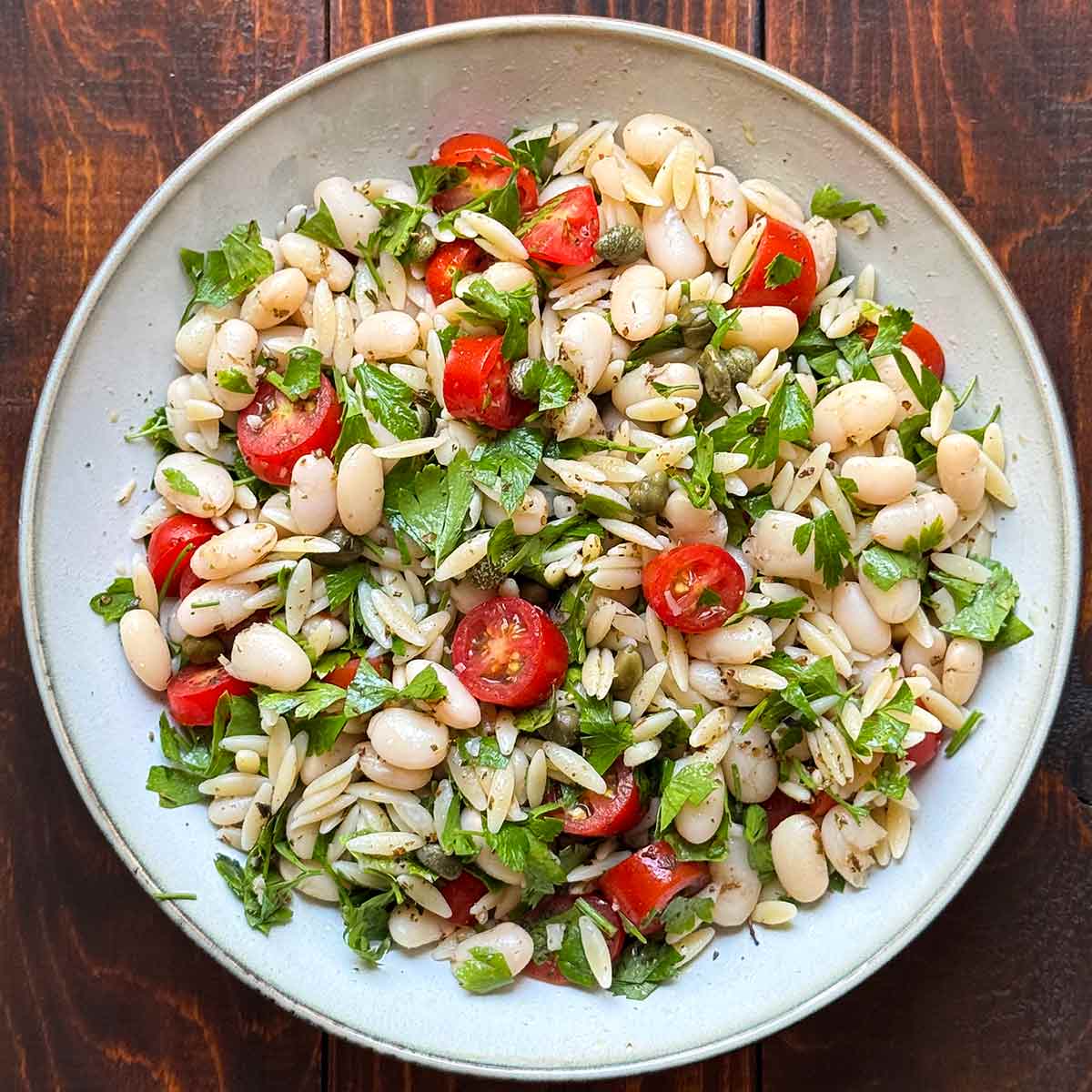 Mediterranean Pasta Salad with Beans
