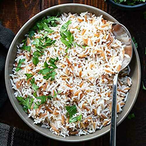Quick and Easy Orzo Rice (a.k.a. Turkish Rice Pilaf)