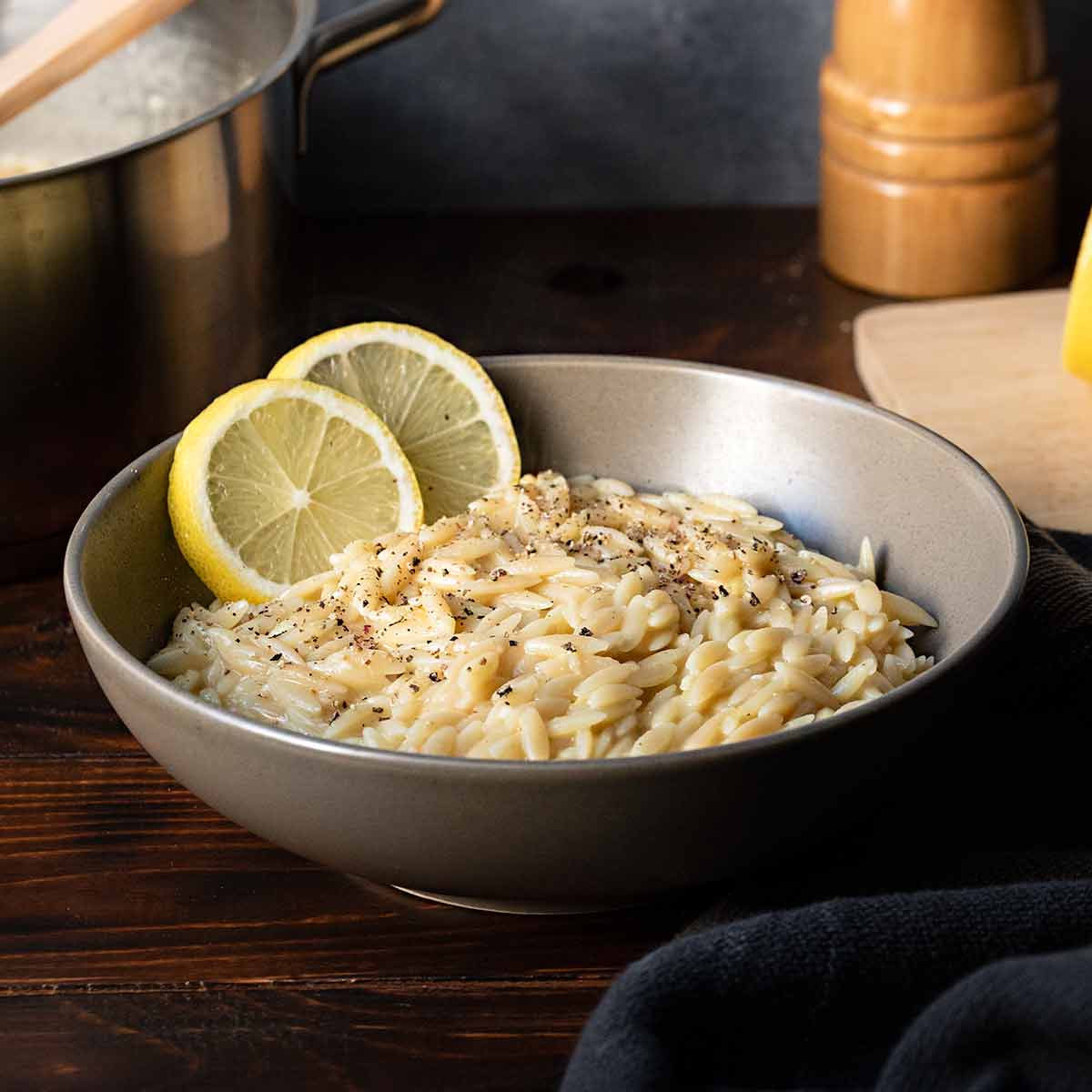 Lazy Lemon Orzo