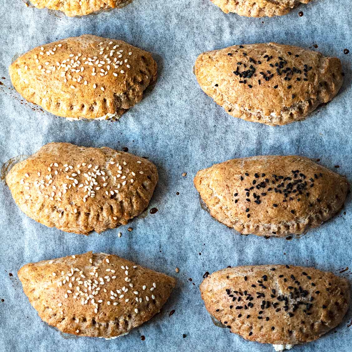 EASY Savory Hand Pies with Feta (Greek Tiropitakia)