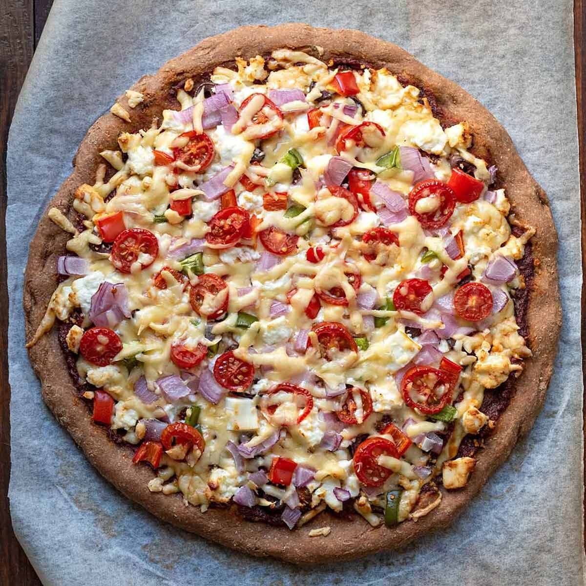 Quick Greek yogurt pizza dough (no yeast)