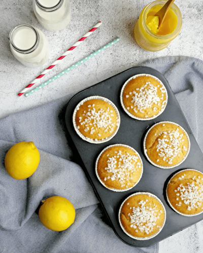 Lemon curd muffins - The Italian baker