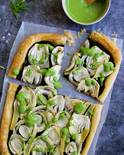 The definitive fennel, olive and spinach pesto tart - The Italian baker