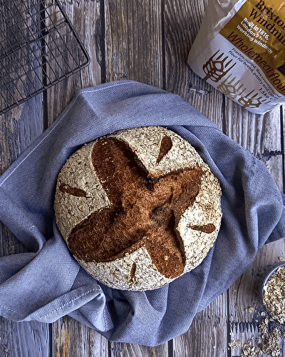 Wholewheat sourdough cob - The Italian baker