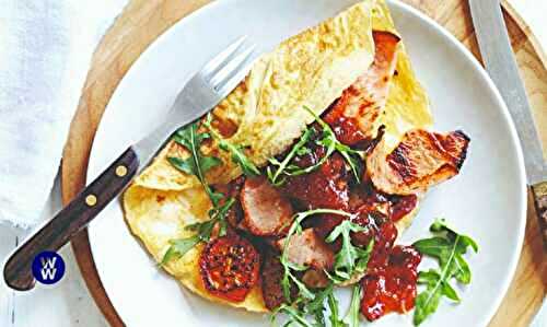 Sausage and Bacon Omelette
