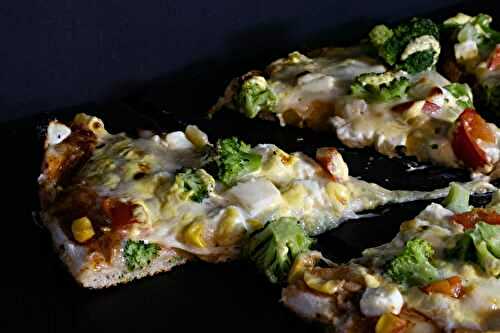 Broccoli, Sweetcorn and Cheese Pizza