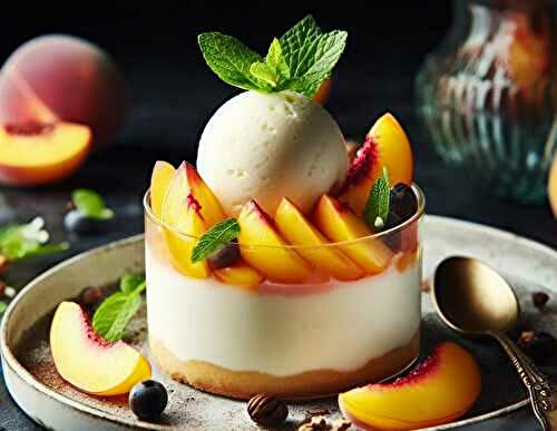Refreshing Peach Dessert