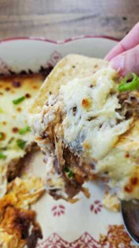Oven Baked Shredded Beef and Cheese Dip