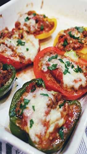 Low-Carb Italian Stuffed Peppers